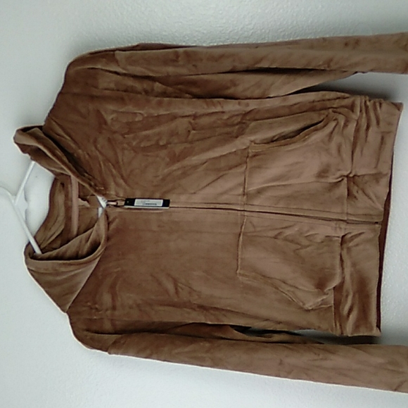 SKIMS Tops - SKIMS Velour Hoodie XS Sienna